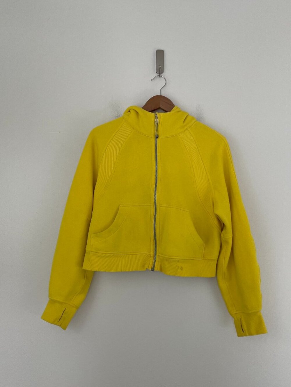 Lululemon Scuba Oversized Full Zip Hoodie in Utility Yellow Size XS/S